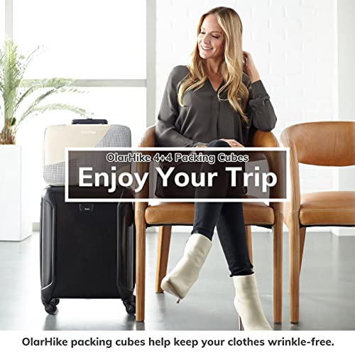 OlarHike 8-Piece Packing Cubes Set for Travel Suitcases