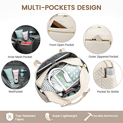 LOVEVOOK Weekender Duffel Bag with Laptop Compartment