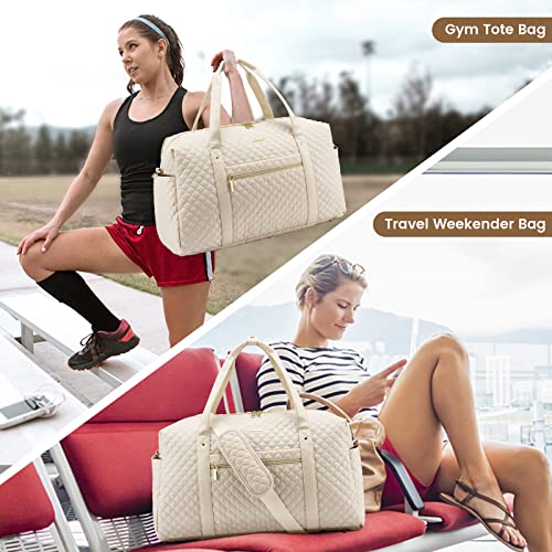 LOVEVOOK Weekender Duffel Bag with Laptop Compartment