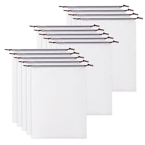 Set of 14 Large Transparent Shoe Bags for Travel