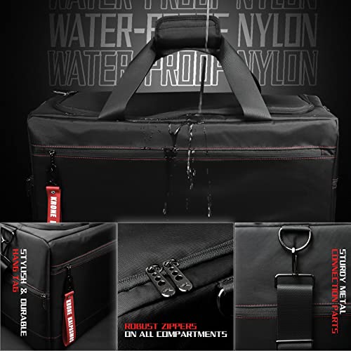 Krone Kalpasmos-Black Sneaker Travel Bag with Dividers