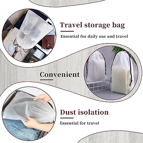 Set of 14 Large Transparent Shoe Bags for Travel