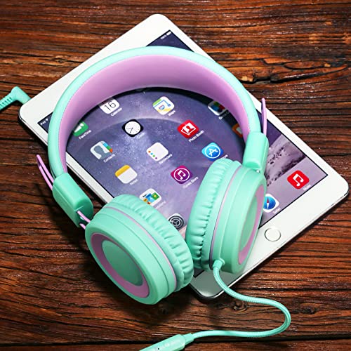 POWMEE P10 Kids Headphones - Green