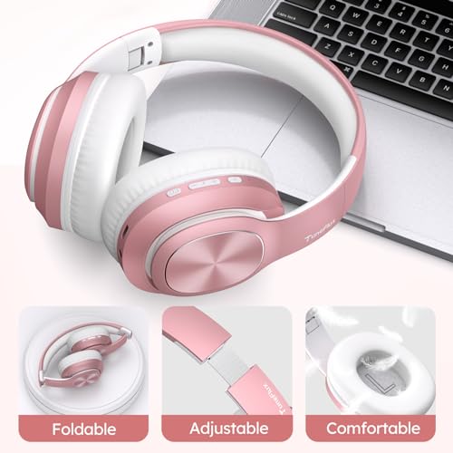 Wireless Bluetooth Headphones with 80H Playtime, 3EQ Sound Modes