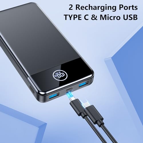 Fast Charging 33800mAh Power Bank, Portable Charger