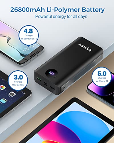 Portable Charger 26800mAh High-Speed PD 20W Power Bank