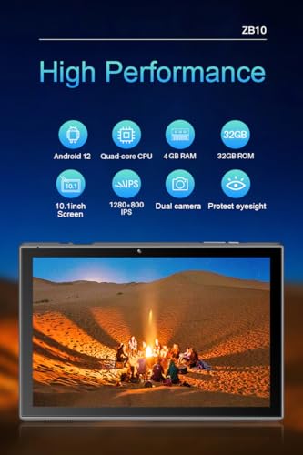10.1" Android Tablet PC, Quad-Core, 32GB, Dual Camera