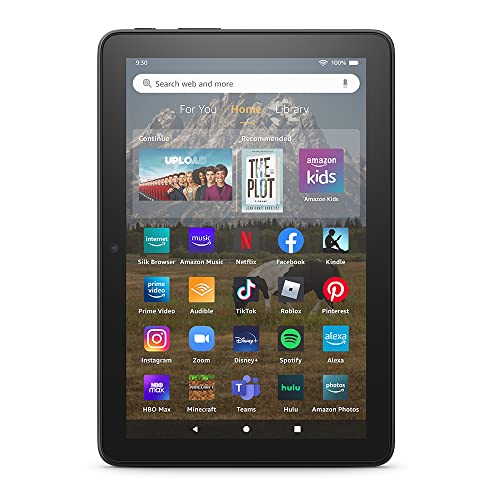2022 Black Amazon Fire HD 8 Tablet, 32GB