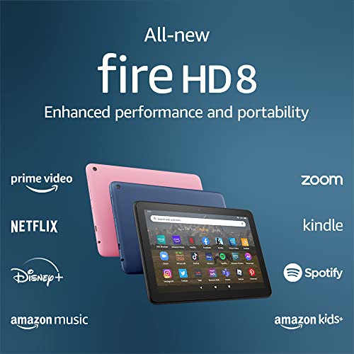 2022 Black Amazon Fire HD 8 Tablet, 32GB