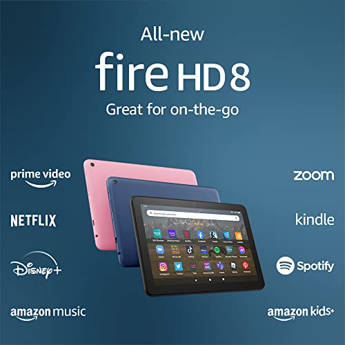 2022 Black Amazon Fire HD 8 Tablet, 32GB