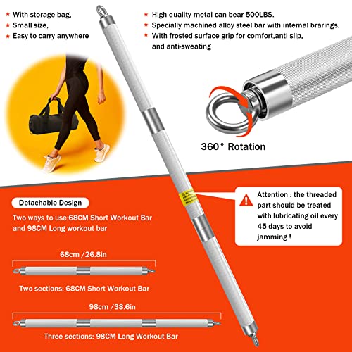 Portable Home Gym Resistance Band Bar Set