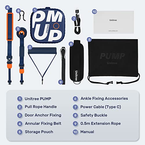 UNITREE PUMP Electric Resistance Bands Portable Gym