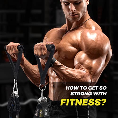 Heavy Resistance Bands with Handles and Door Anchor