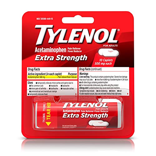500mg Tylenol Extra Strength Caplets - 10 ct