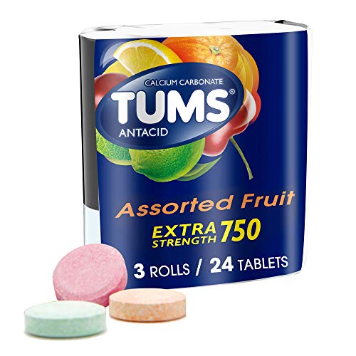 TUMS Fruit Chewable Tablets Heartburn Relief - 3x8ct
