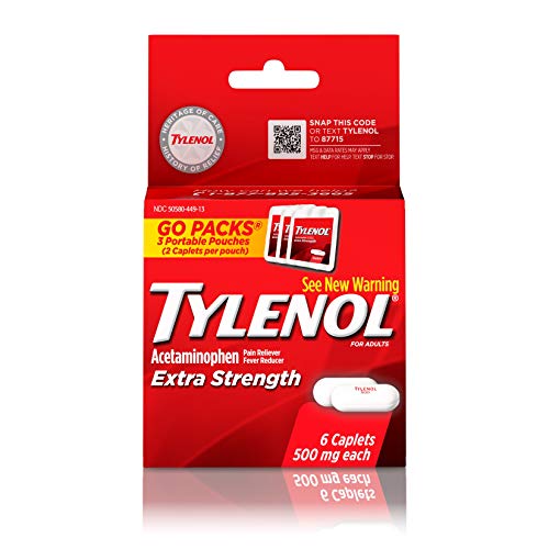 Extra Strength Tylenol Caplets 500mg, Pain & Fever Relief