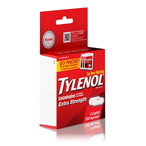Extra Strength Tylenol Caplets 500mg, Pain & Fever Relief