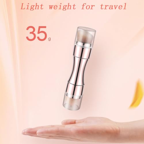 4-in-1 Travel Makeup Brush Set (Rose Gold)