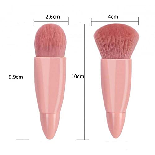 COSHINE Easy-taken Travel Makeup Brush Set (5pcs with mirror)