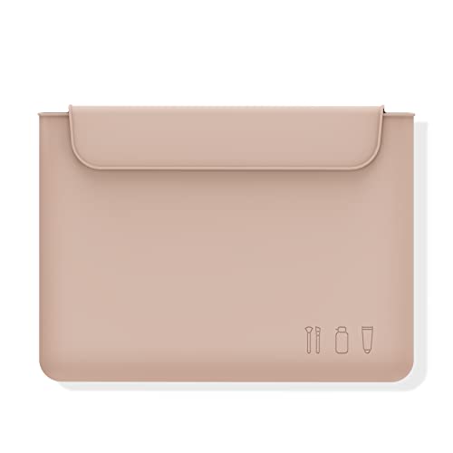 Women's Silicone Makeup Travel Bag - Khaki