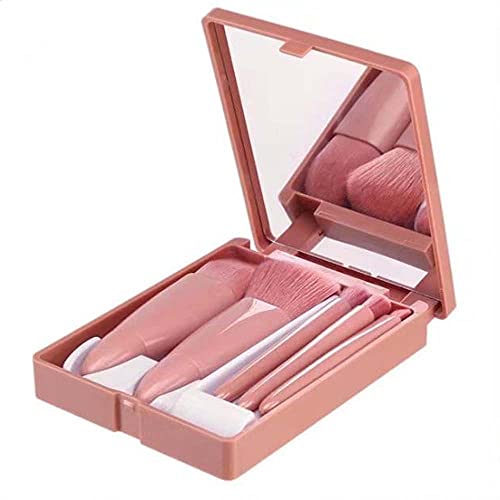 COSHINE Easy-taken Travel Makeup Brush Set (5pcs with mirror)