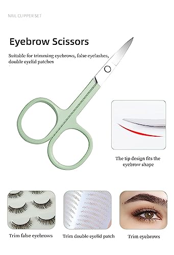 7-Piece Stainless Steel Manicure Set in Leather Case