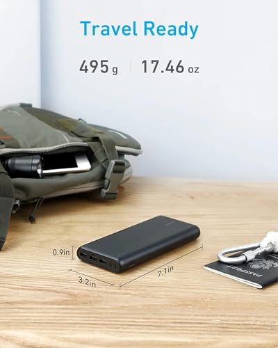 Anker Power Bank - 26,800 mAh, Dual Input, Triple USB