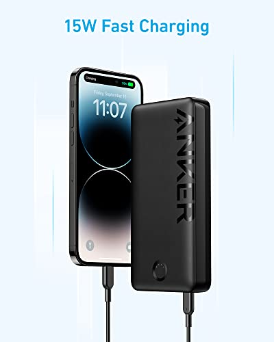 Anker Portable Charger - 20,000mAh Power Bank (Black)