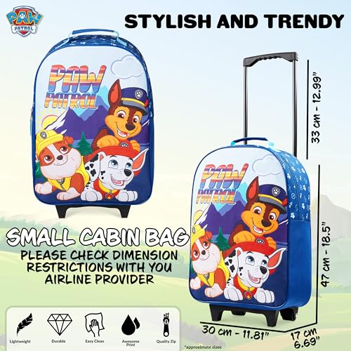 Kids Paw Patrol Foldable Trolley Suitcase