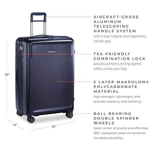 Briggs & Riley Sympatico Large Spinner Luggage - Navy, 30