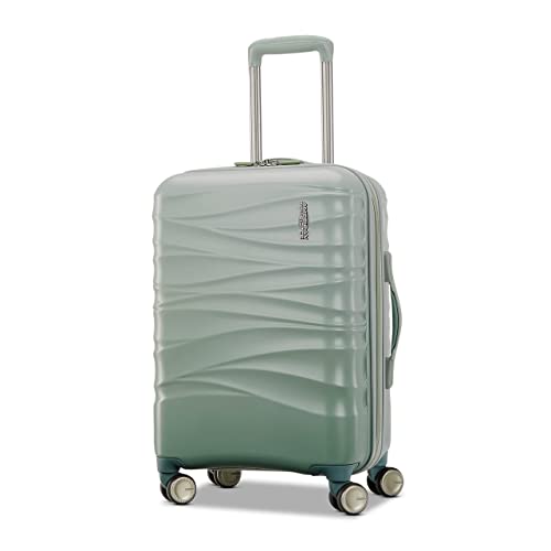 American Tourister Hardside Expandable Luggage, Sage Green, 20-Inch
