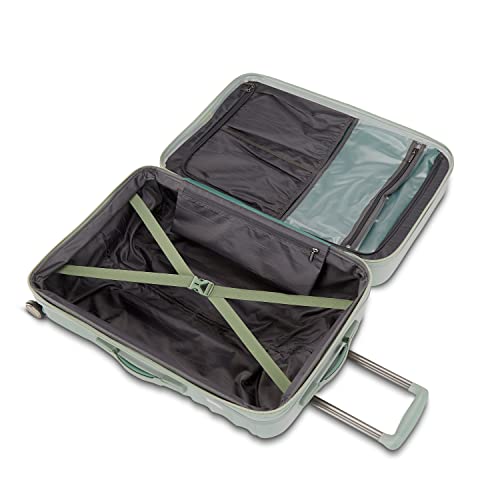 American Tourister Hardside Expandable Luggage, Sage Green, 20-Inch