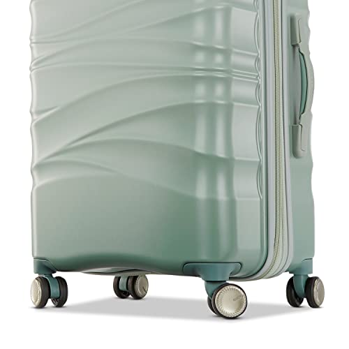 American Tourister Hardside Expandable Luggage, Sage Green, 20-Inch