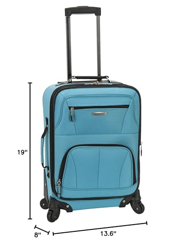 Turquoise Pasadena Softside Spinner Luggage, 20-Inch