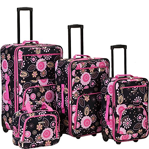 Rockland Impulse Pucci 4-Piece Softside Luggage Set
