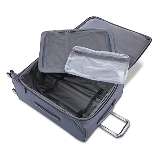 Samsonite Checked-Medium Spinner Suitcase, Slate