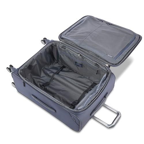 Samsonite Checked-Medium Spinner Suitcase, Slate