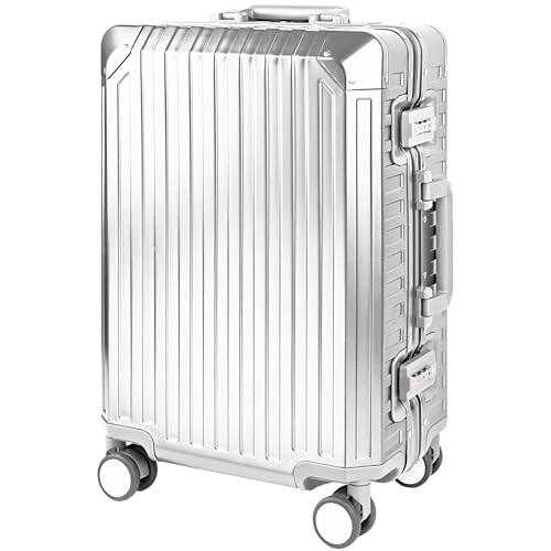 GLX2 All Aluminum Luggage Suitcase - Silver