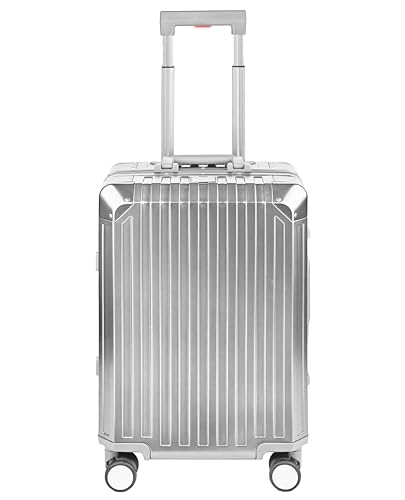 GLX2 All Aluminum Luggage Suitcase - Silver