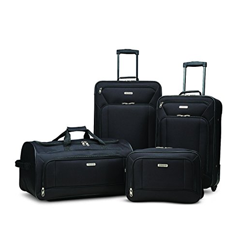 American Tourister Fieldbrook XLT Black Luggage Set (BB/WD/21/25 UP)