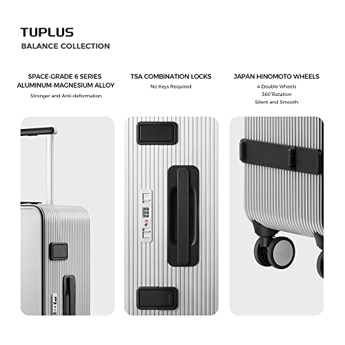 TUPLUS Aluminum Luggage Hard Shell Suitcase, CORE Series