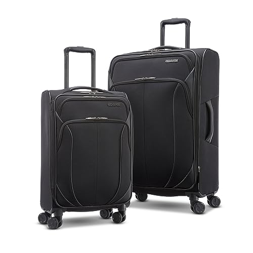 American Tourister 4 KIX 2.0 Black Luggage Set