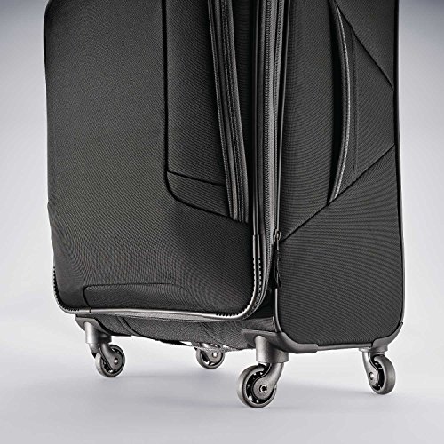 American Tourister 4 Kix Softside Luggage, Black/Grey, 21-Inch