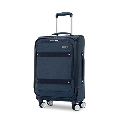 AMERICAN TOURISTER Expandable Softside Spinner Luggage, Navy Blue