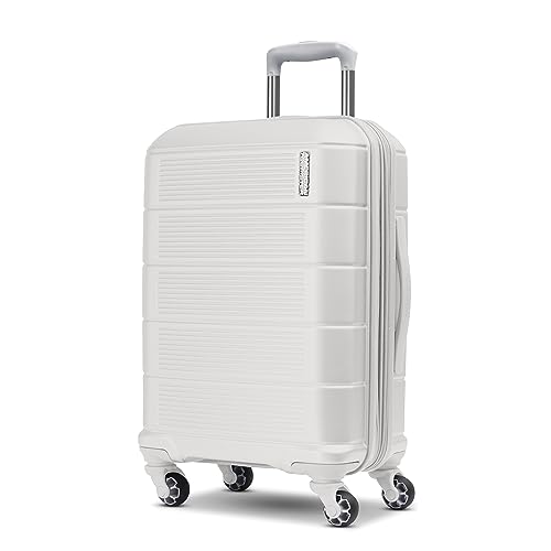 American Tourister Hardside Expandable Luggage, White Carry-On