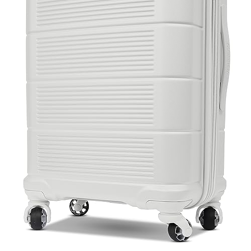 American Tourister Hardside Expandable Luggage, White Carry-On