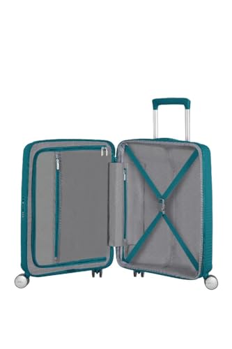 American Tourister Soundbox - Spinner Hand Luggage, 55 cm, Jade Green