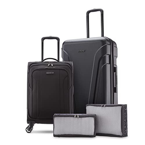 AMERICAN TOURISTER Troupe Set - Hardside & Softside, Black