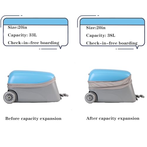ELDA Kids Ride On Suitcase with TSA Lock