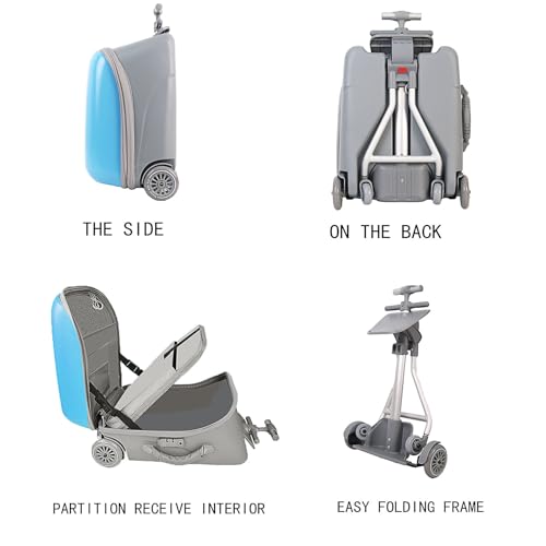 ELDA Kids Ride On Suitcase with TSA Lock